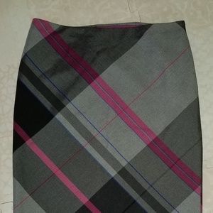 Willi Smith Plaid Pencil Skirt Size 4